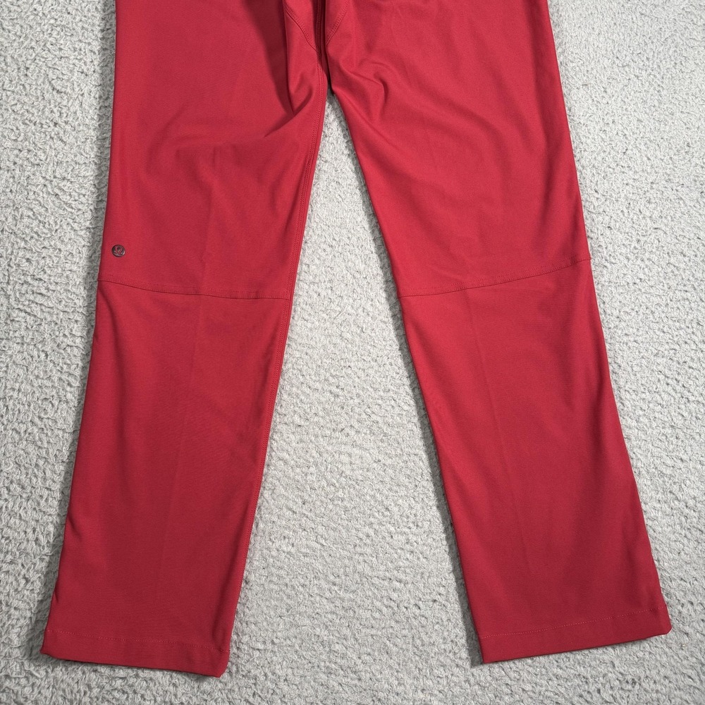 Lululemon Athletica Stretch Khaki Pants Mens 32x30 Red Hiking Travel Outdoor - Picture 9 of 15